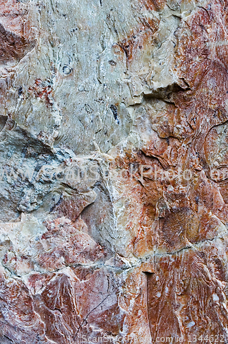 Image of wall texture with imitation stones 