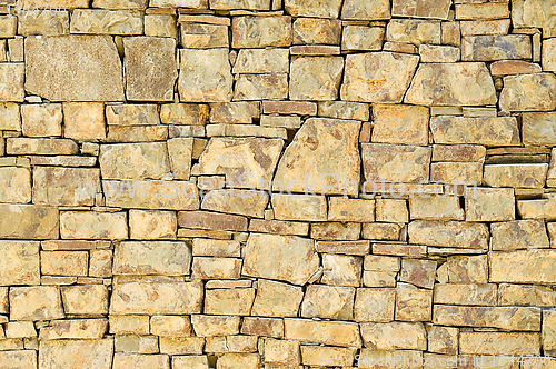 Image of texture of ancient stone wall