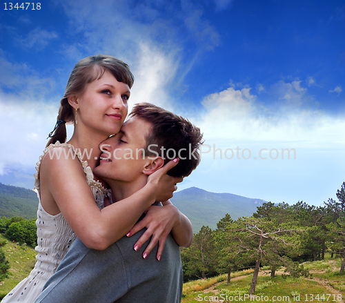 Image of portrait of love in nature