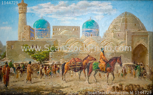 Image of  paintings of the old eastern city