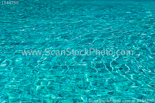 Image of sun glare in the clear water