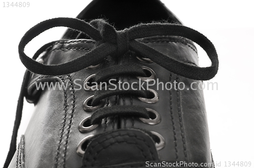 Image of Black Men's leather shoes 