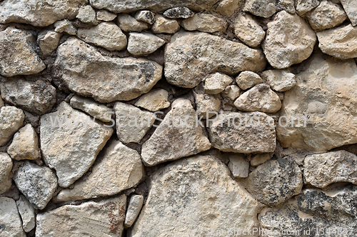 Image of texture of ancient stone wall