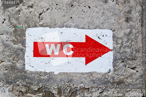 Image of sign "WC"