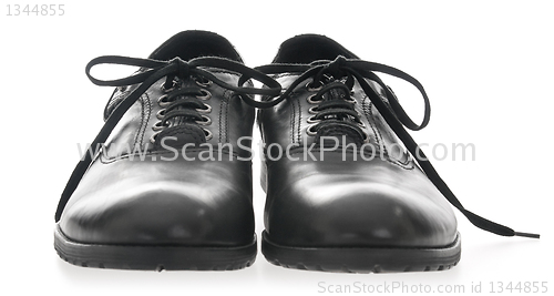 Image of Black Men's leather shoes 