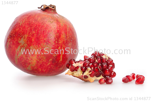 Image of One simple pomegranate