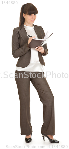 Image of young woman in office attire. 