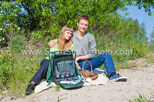 Image of portrait of love in nature