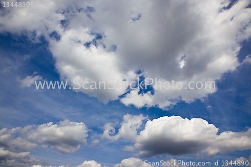 Image of  sky with clouds as background