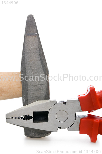 Image of pliers on a white background