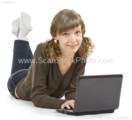 Image of girl with a laptop