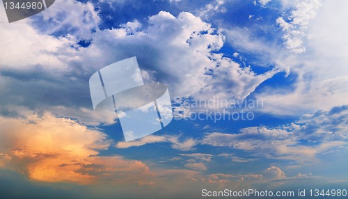 Image of relief picturesque clouds