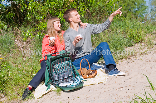 Image of portrait of love in nature