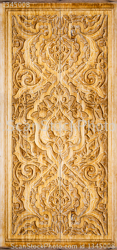 Image of art of wood carving. 