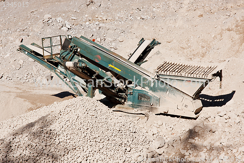 Image of Quarry conveyor belt machine