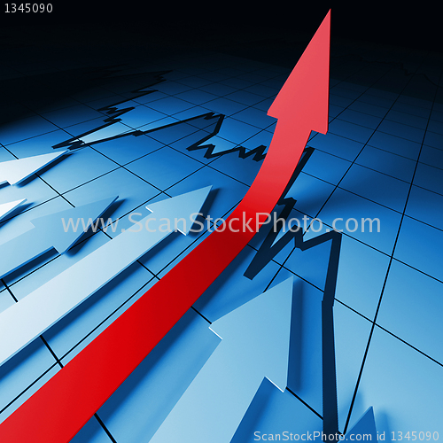 Image of financial stat arrows