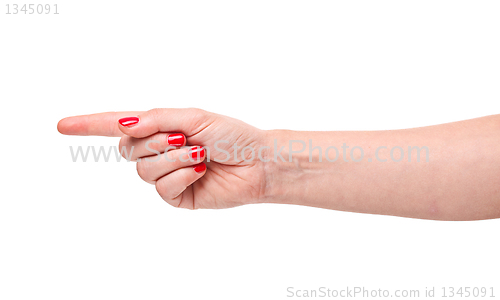 Image of hand direction