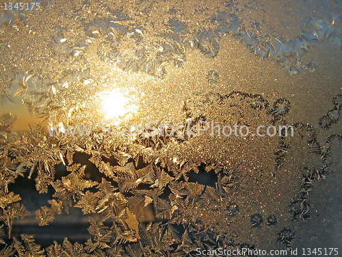 Image of frost and sun