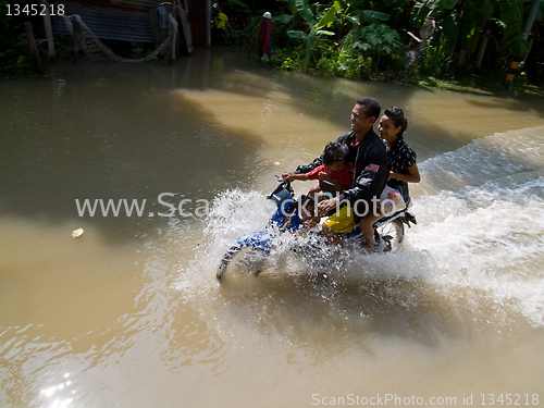 Image of Monsoon season in Ayuttaya, Thailand 2011