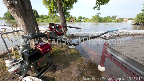 Image of Monsoon season in Ayuttaya, Thailand 2011