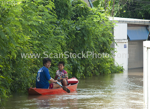 Image of Monsoon season in Ayuttaya, Thailand 2011