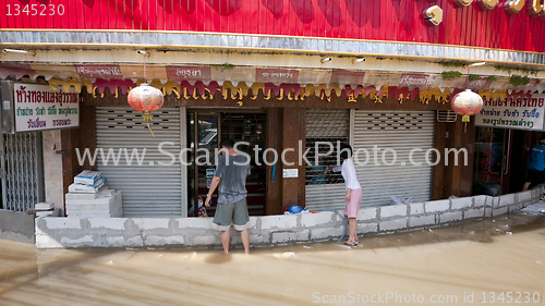 Image of Monsoon season in Ayuttaya, Thailand 2011