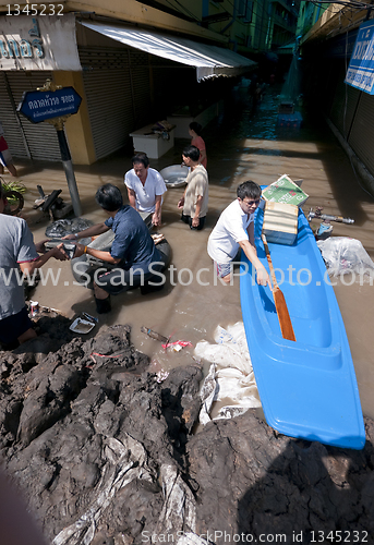 Image of Monsoon season in Ayuttaya, Thailand 2011