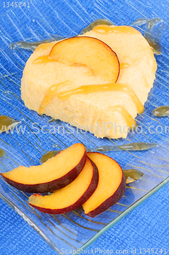 Image of Heart shaped peach bavarian cream