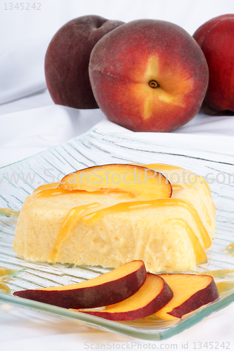 Image of Heart shaped peach bavarian cream