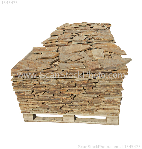 Image of Stone slabs on a pallet