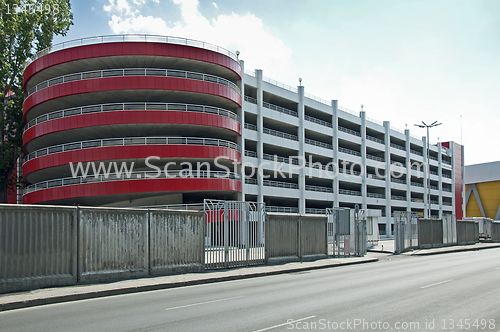 Image of Modern five level parking garage