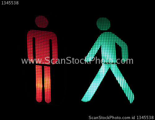 Image of Traffic light of pedestrians