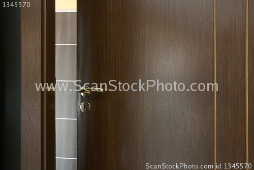 Image of Opened door.