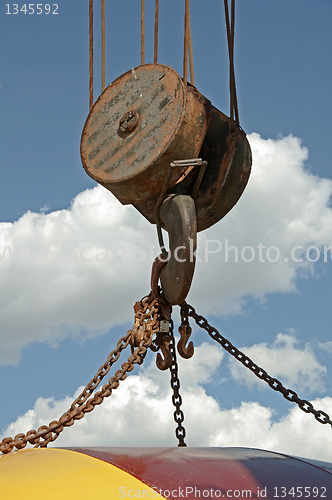 Image of Lifting hook with chains