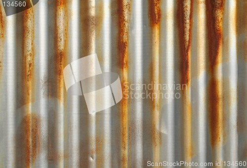 Image of Corrugated corroded iron