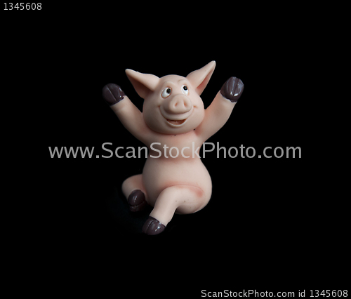 Image of Happy pig statue