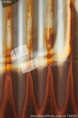 Image of Corrugated corroded iron