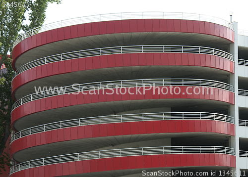 Image of Modern five level parking garage