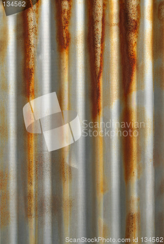 Image of Corrugated corroded iron