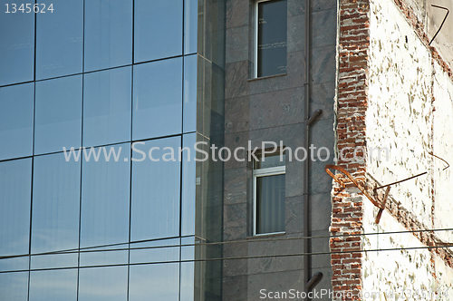 Image of New and old office buildings