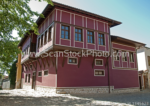 Image of Old stile house. Traditional bulgarias old time house.