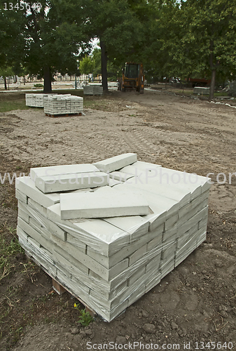 Image of tile paths construction