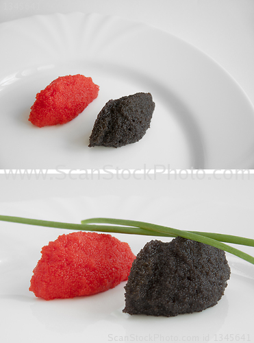 Image of Black and red caviar 