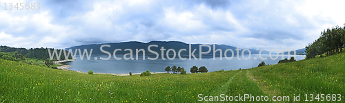 Image of Mountain dam panoramic