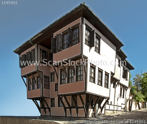 Image of Old stile house. Traditional bulgarias old time house.