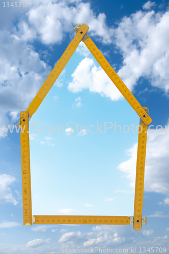 Image of Wooden meter shaped house