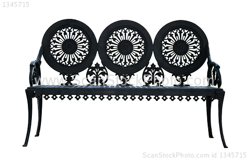 Image of Metal ornamental bench