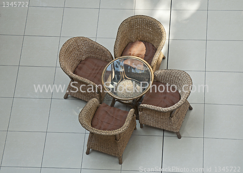 Image of Table with four chairs