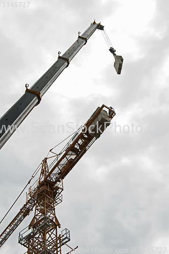 Image of Two cranes assembly