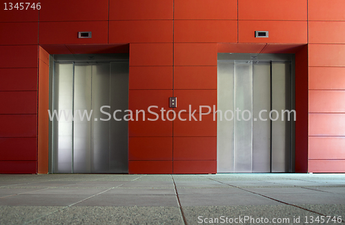 Image of Two elevators